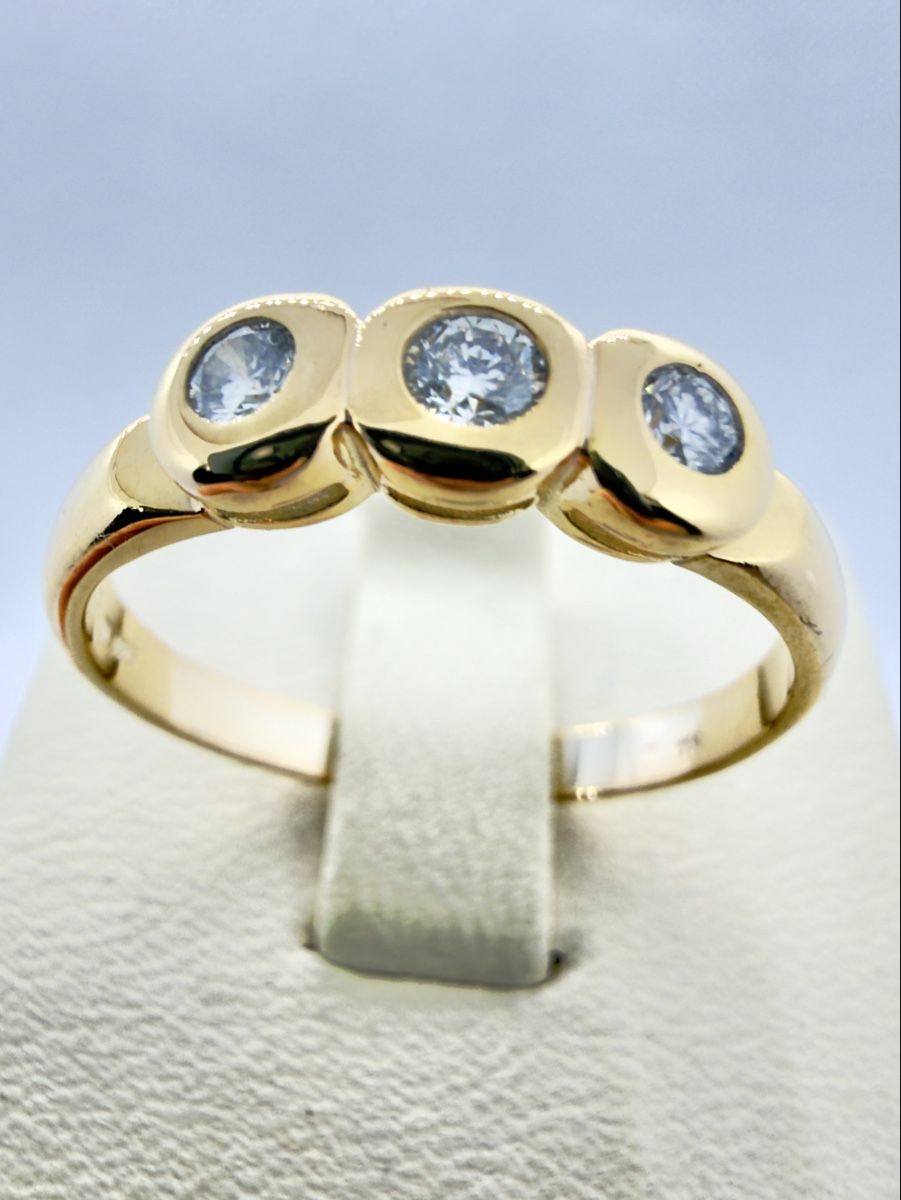 Anelli: 750 Gold Ring mit 025 Ct Brillanten – Nuovo (secondo la descrizione) da Murg venduto da MTGold 4