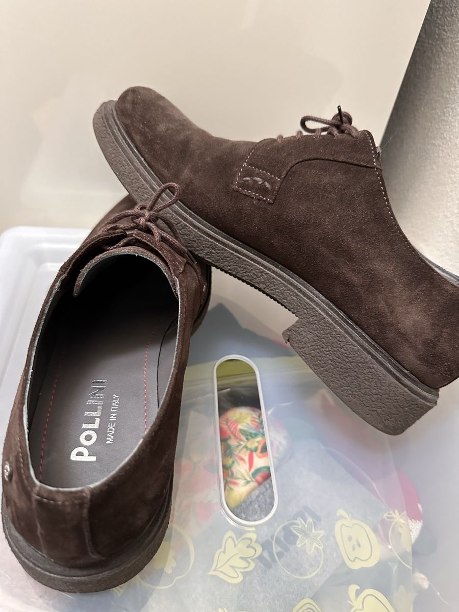 Scarpe da uomo: Pollini Shoes 42 NEW suede leather – Nuovo e nell'imballaggio originale da Zürich venduto da Luxury2025 1