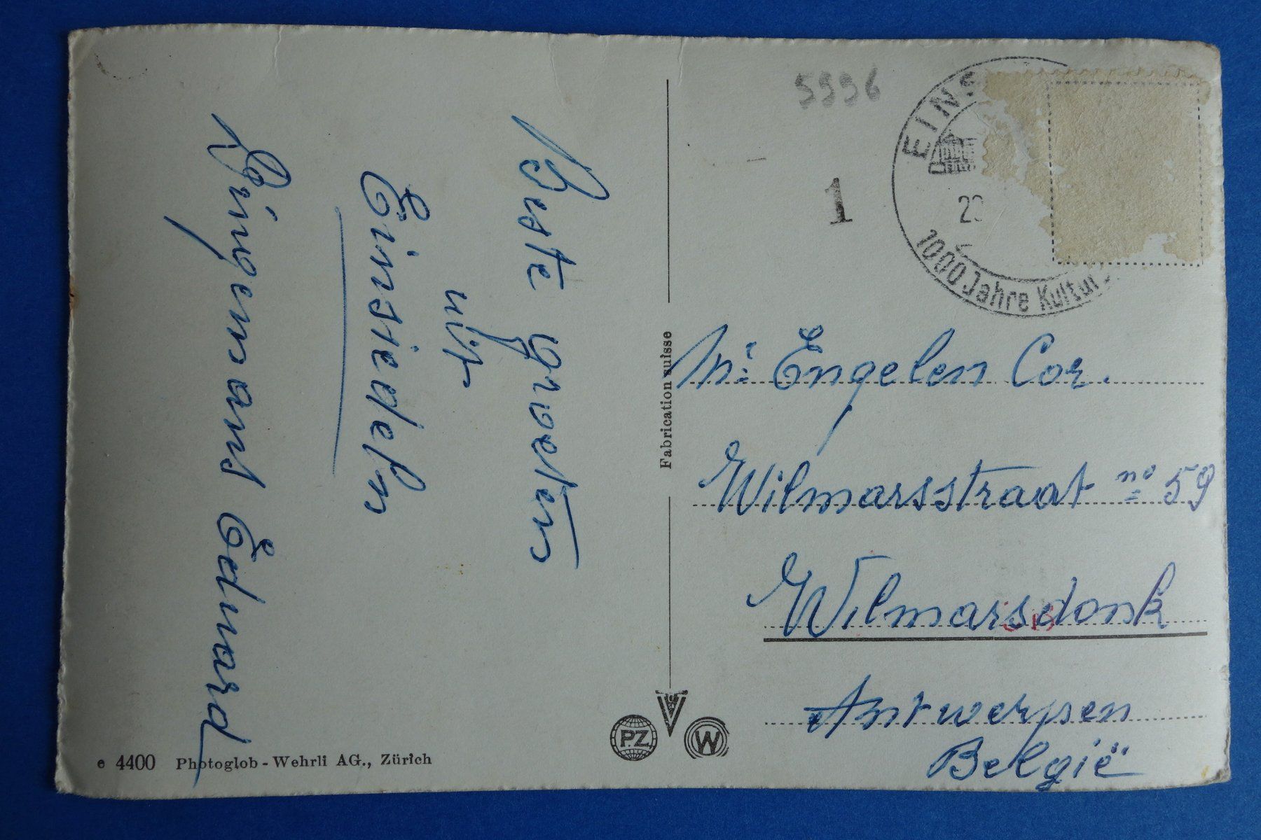 Ansichtskarten: EINSIEDELN - Hauptstrasse um 1950 – Gebraucht aus Ibach von Ibanto 2