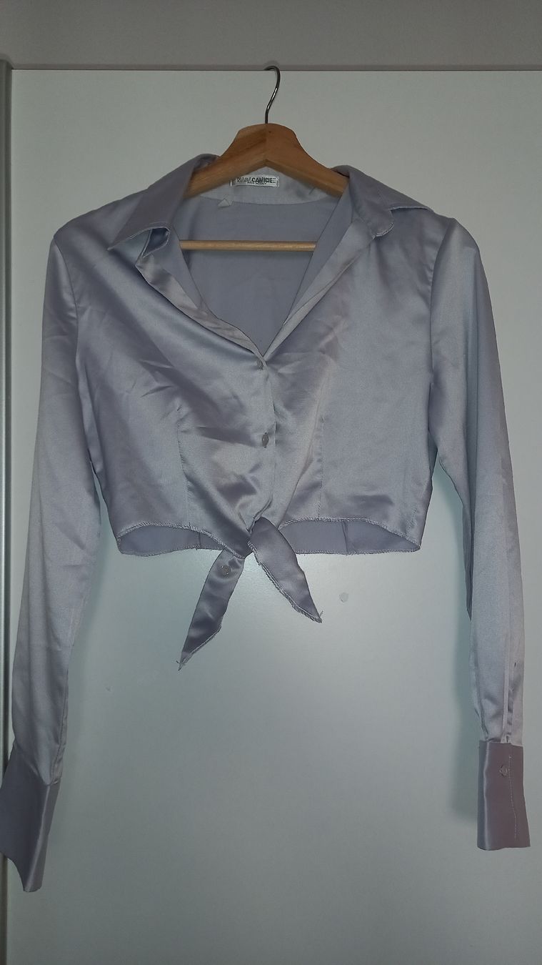 Camicette: Brand new satin cropped blouse – Nuovo (secondo la descrizione) da Zürich venduto da eil_ksp8