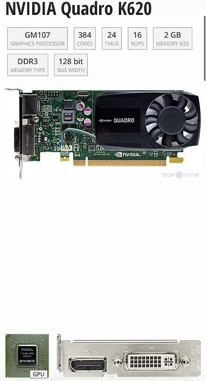 Schede grafiche: Carte graphique nvidia quadro K620 – Usato da Pully venduto da Heritiana