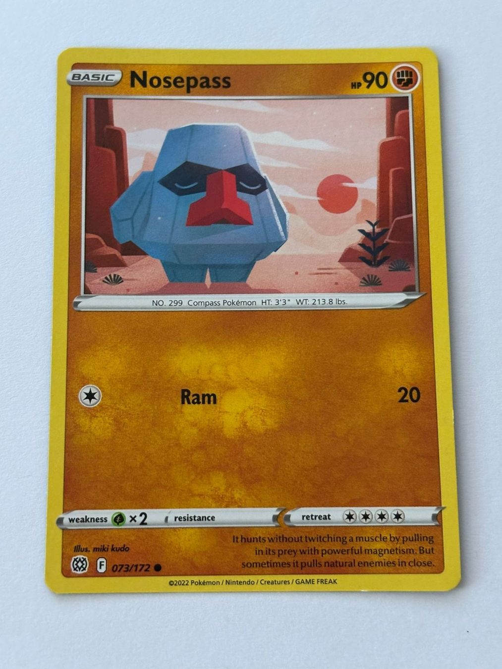 Pokémon Carte collezionabili: Pokemon-Karte Nosepass 073/172 – Usato da Herisau venduto da Seyashop1