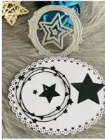 Stanzschablone Nr. R17, Kreis mit Sternen (Sizzix geeignet)
