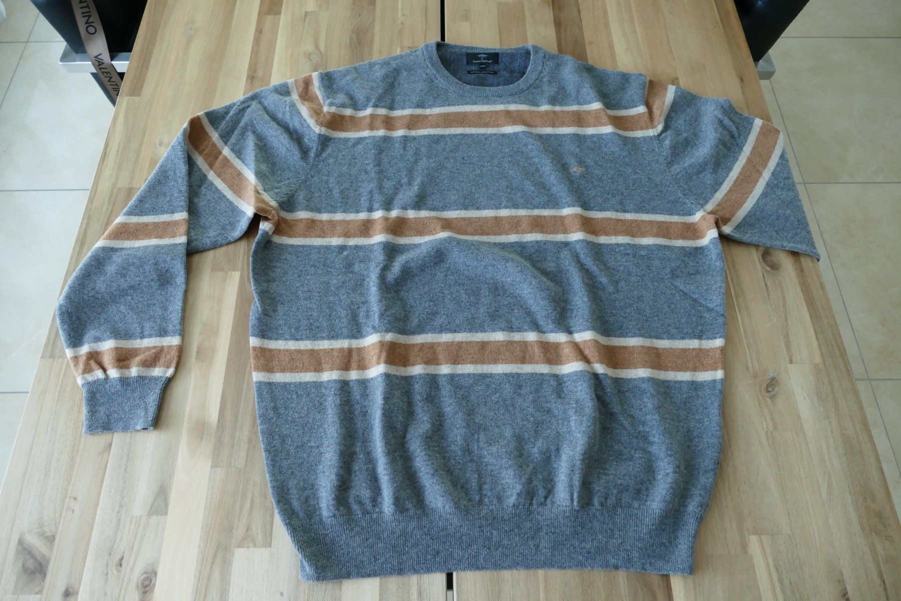 Maglioni & Felpe: Fynch Hatton Pullover, Top Zustand, 3XL, grau gestreift – Usato da Mumpf venduto da SeriousAG