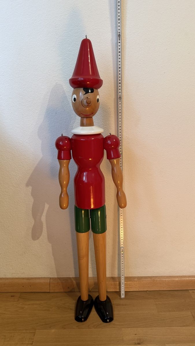 Statuette: Riesiger Pinocchio Holz XXL – Usato da Basel venduto da 7oclock 3