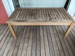 Balkontisch aus Holz 104x55x40 cm