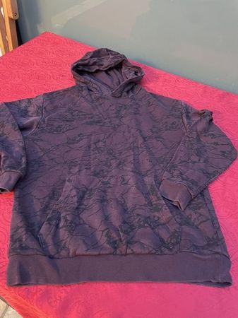 Junge Hoodie  Pullover 146/152 schwarz/bordeaux
