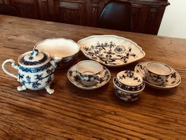 Antikes Porzellangeschirr Meissen