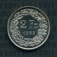 CHF___2.00 1983 stgl * nigelnagelneu! 2 Franken