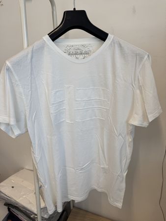 Napapijri T-Shirt Weiß Logo XXL NEU Casual