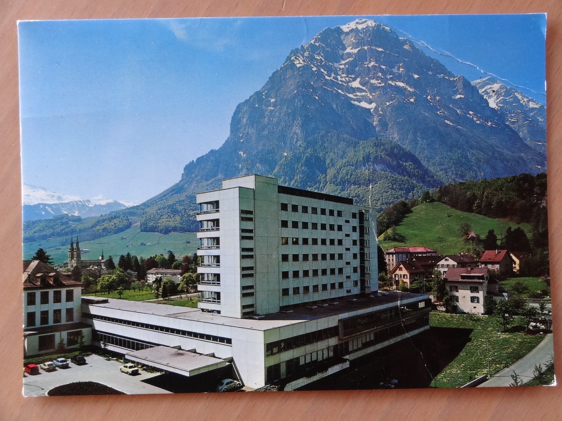 Cartoline postali: Glarus - Kantonsspital Glarus - 1970 – Usato da St Léonard venduto da Riglin