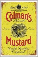 Colman's Mustard Blechschild 20x30cm. Kostenfreie Zustellung