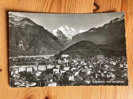 Interlaken und Jungfrau - AK 1945