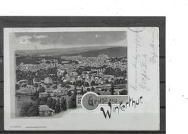 ZH Gruss aus Winterthur 1899 (Mondschein-Litho)