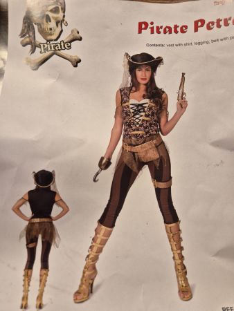Damen Piraten Kostüm, Grösse S - Perfekt für Fasnacht!