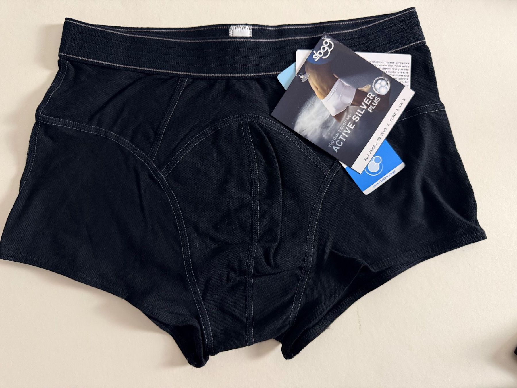 Sloggi Biancheria intima: SLOGGI men, Hipster ACTIVE SILVER plus, Gr.S, 2 Stk. Schwarz – Nuovo e nell'imballaggio originale da Rudolfstetten venduto da gst_g7xl 3