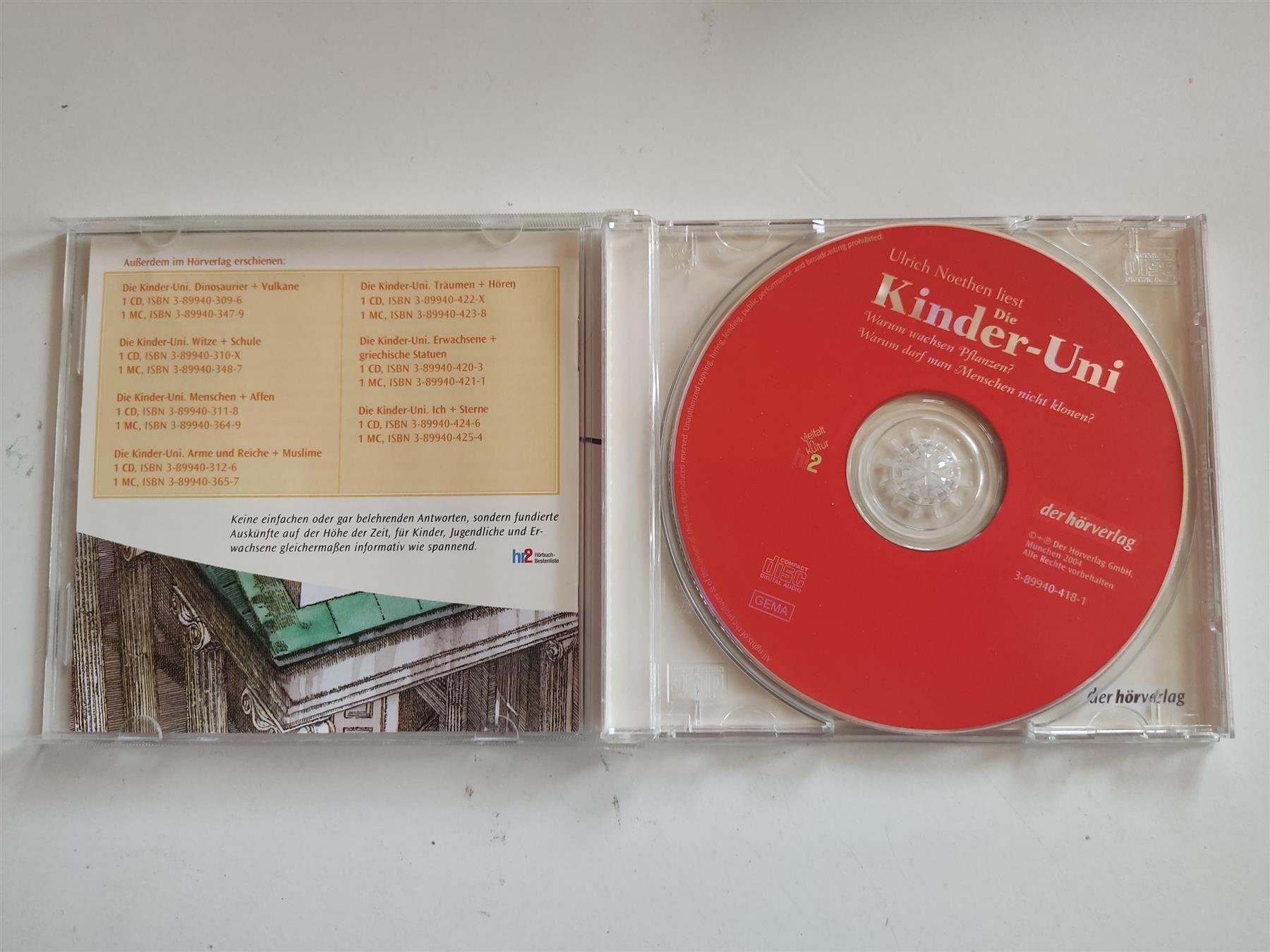 Audiolibri: Die Kinder-Uni: Pflanzen + Klonen – Usato da St.Galllen venduto da elkaphone 1
