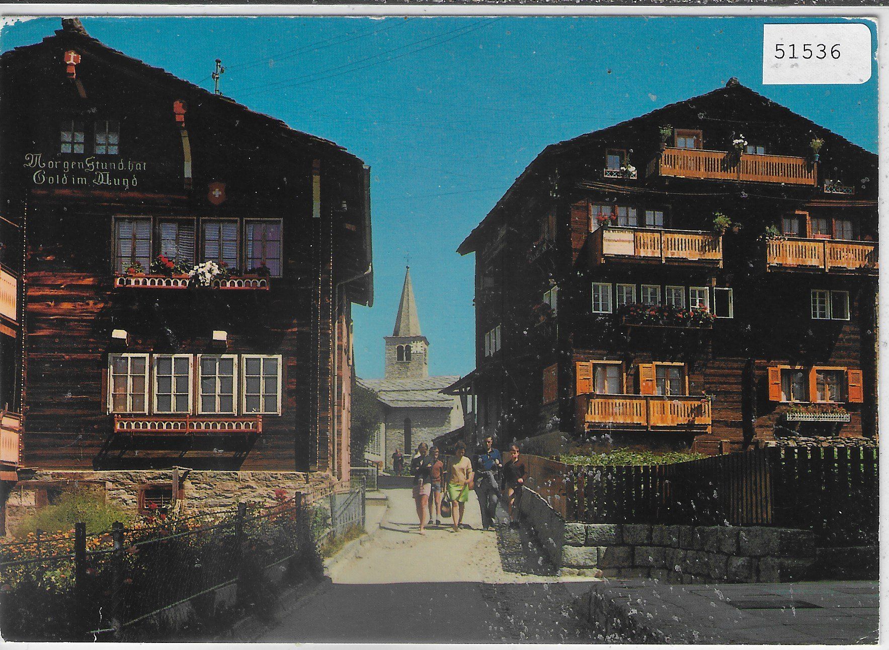 Cartoline postali: Grächen - Dorfstrasse – Usato da Ettingen venduto da Kartenplanet