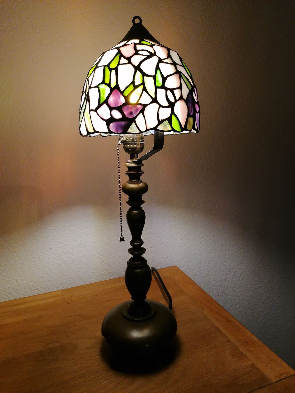 Tiffany & Co. Lampen: Tischlampe Tiffany Stil, 54cm hoch – Gebraucht aus Liesberg Dorf von Polarfuchs24