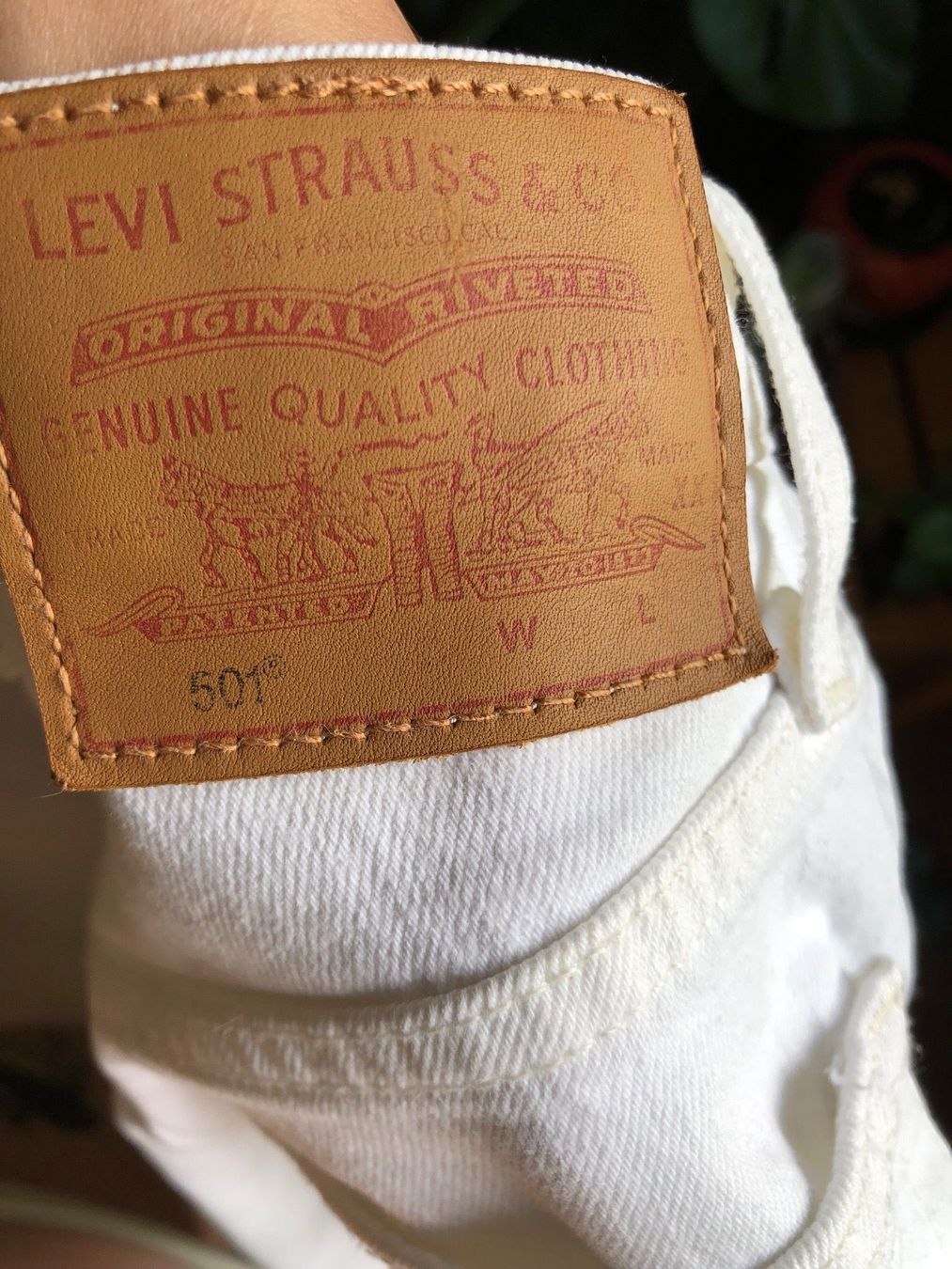 Levi's Pantaloni: Short Levi’s blanc – Usato da Saignelégier venduto da froglover16 5