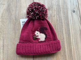 MAXIMO ❤️ Mütze mit Bommel, Merinowolle, Grösse 48 ❤️ NEU