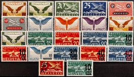 gute Sammlung Flugpostpost* ab 1929 SBK 334.- ab 0.50