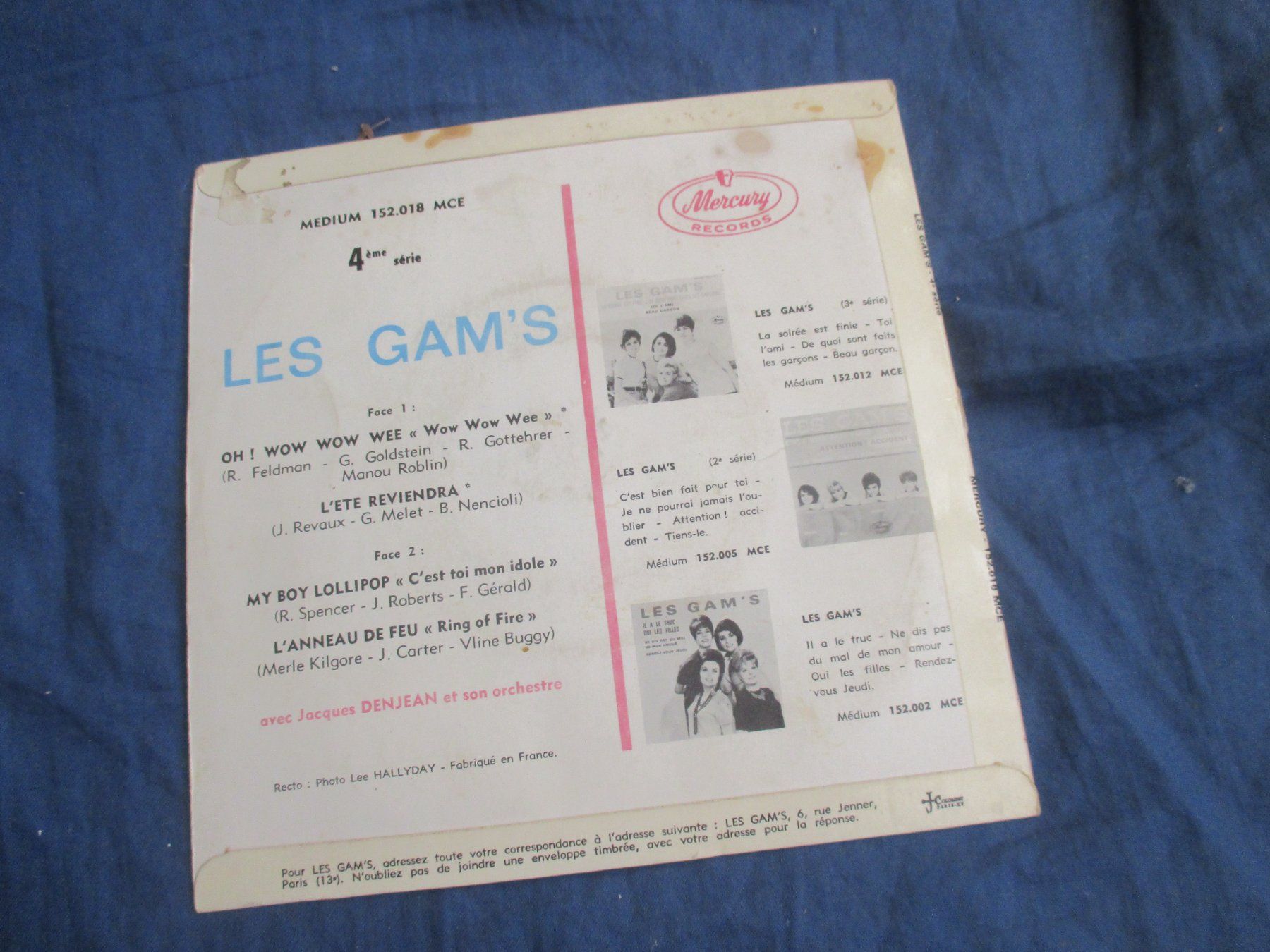 Dischi in vinile: Les Gam's EP My Boy Lollipop – Usato da Colombier NE venduto da nene288 1