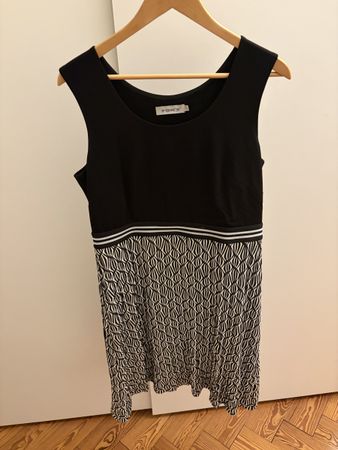 FOX’S Damen Sommerkleid Gr. 42 Schwarz Weiss