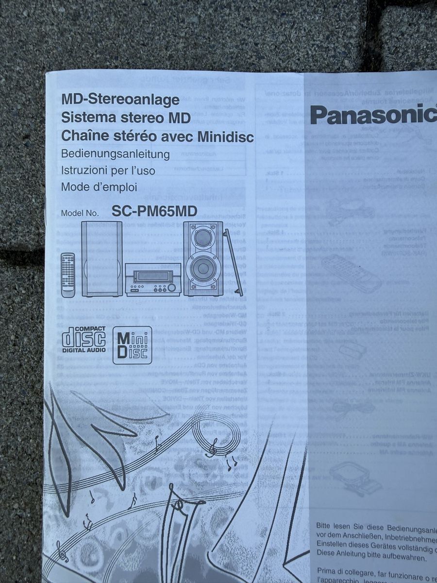 Panasonic Lettore multimediale & Streamer: MD/CD Stereoanlage Panasonic SC-PM65MD – Usato da Elgg venduto da dan_f8gv 2
