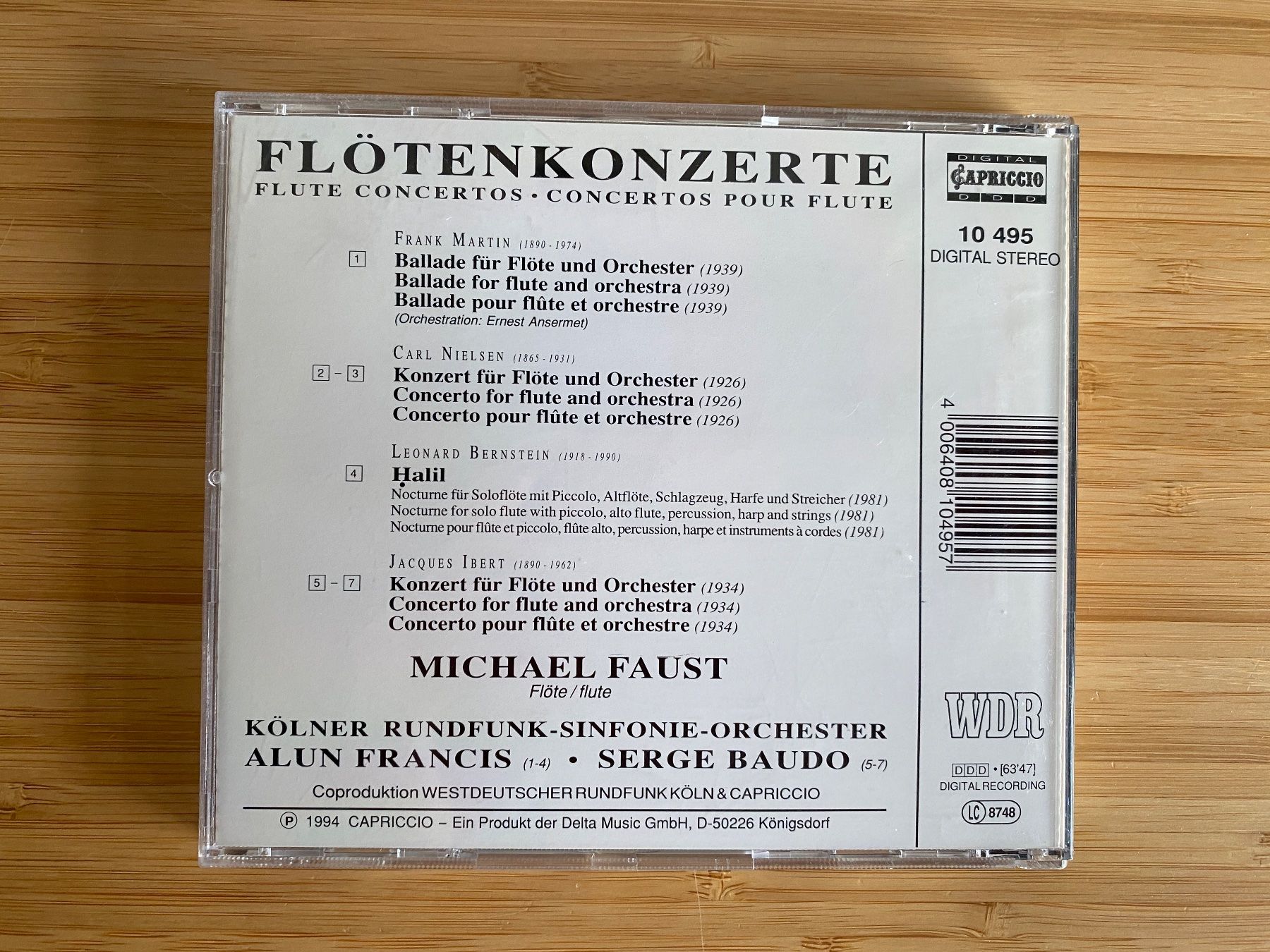 CD: Flöten Konzerte Michael Faust – Usato da Zürich venduto da Wim-Broccoli 1