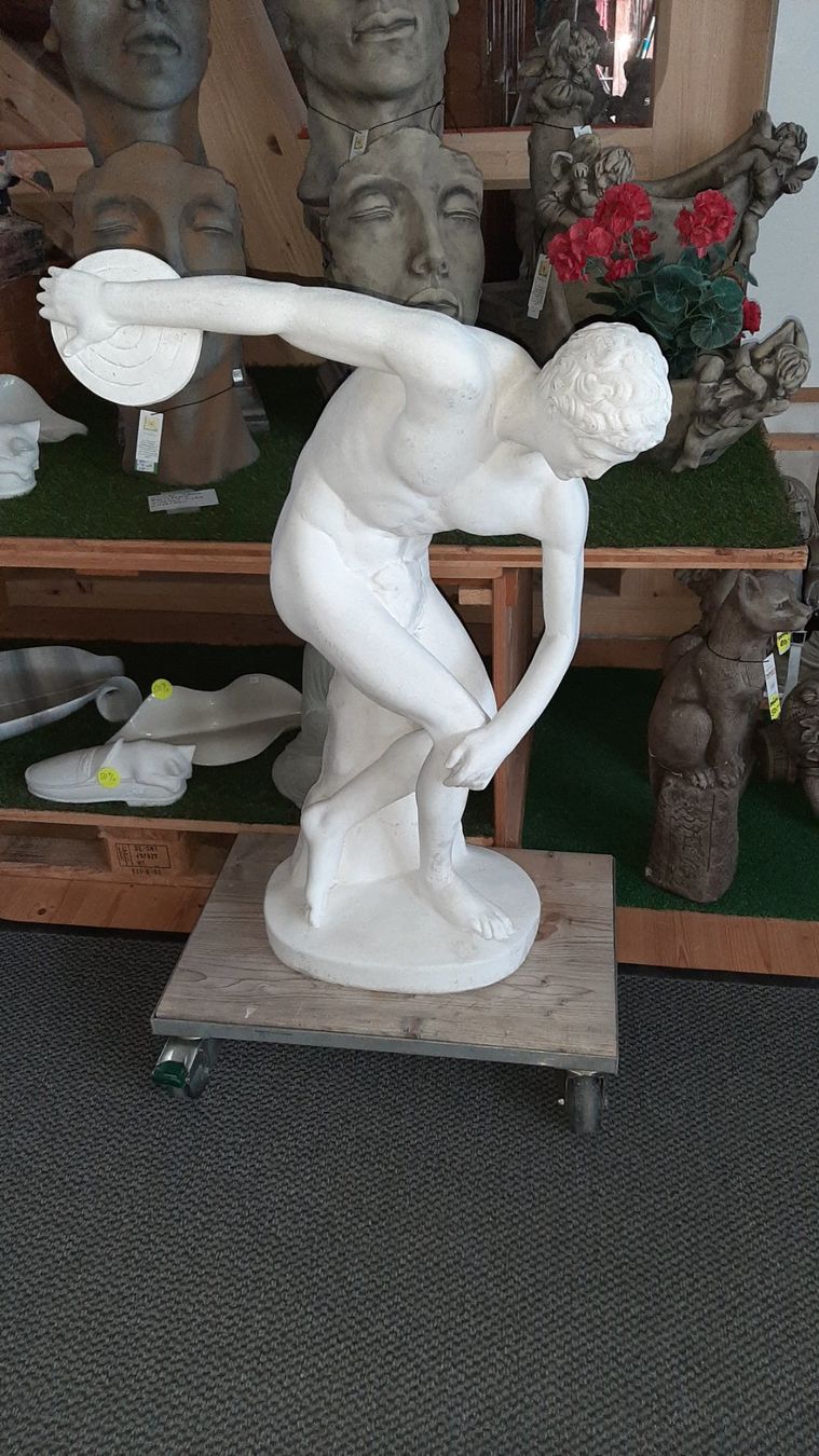 Statuette: Diskuswerfer Diskobolos - Statue, Gartenfigur, Betonfigur – Usato da Ricken SG venduto da Bobo66 3