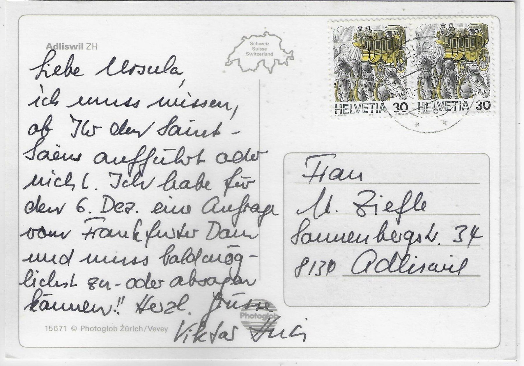 Cartes postales: Adliswil - Generalansicht – D'occasion à Ettingen par Kartenplanet 1