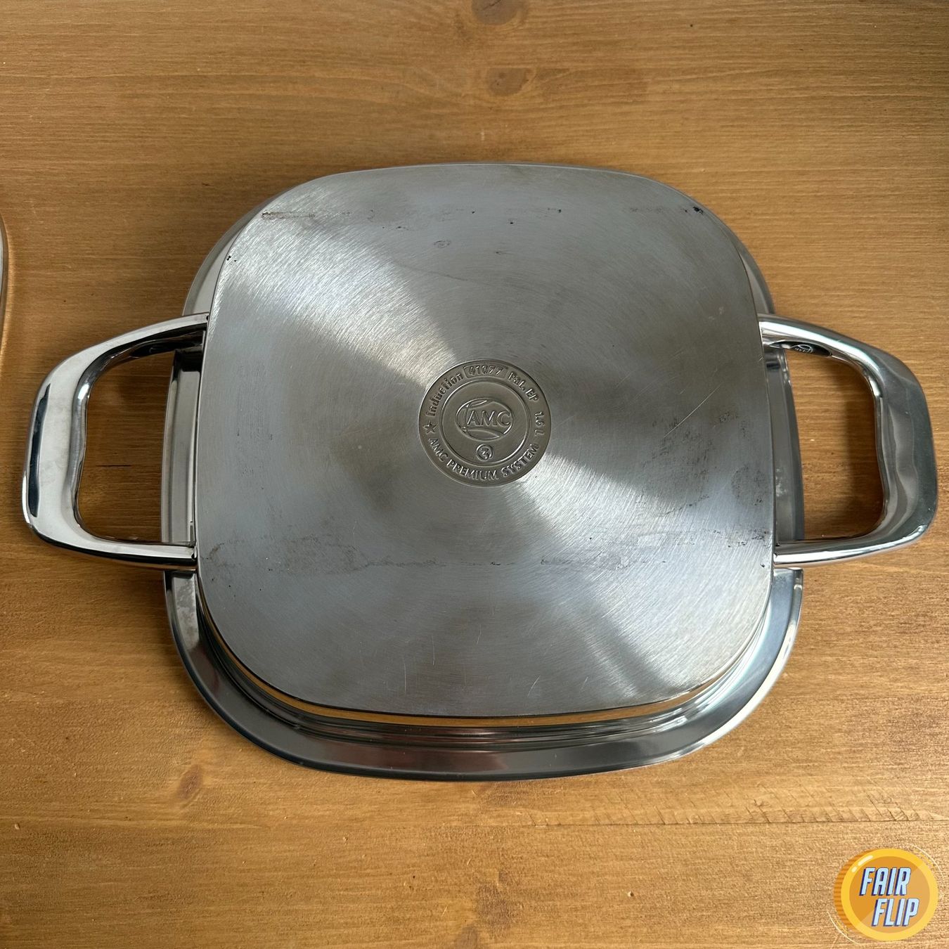 Amc Padelle: AMC Pfanne Edelstahl mit Deckel 1.6L – Usato da Luzern venduto da fairflip 5