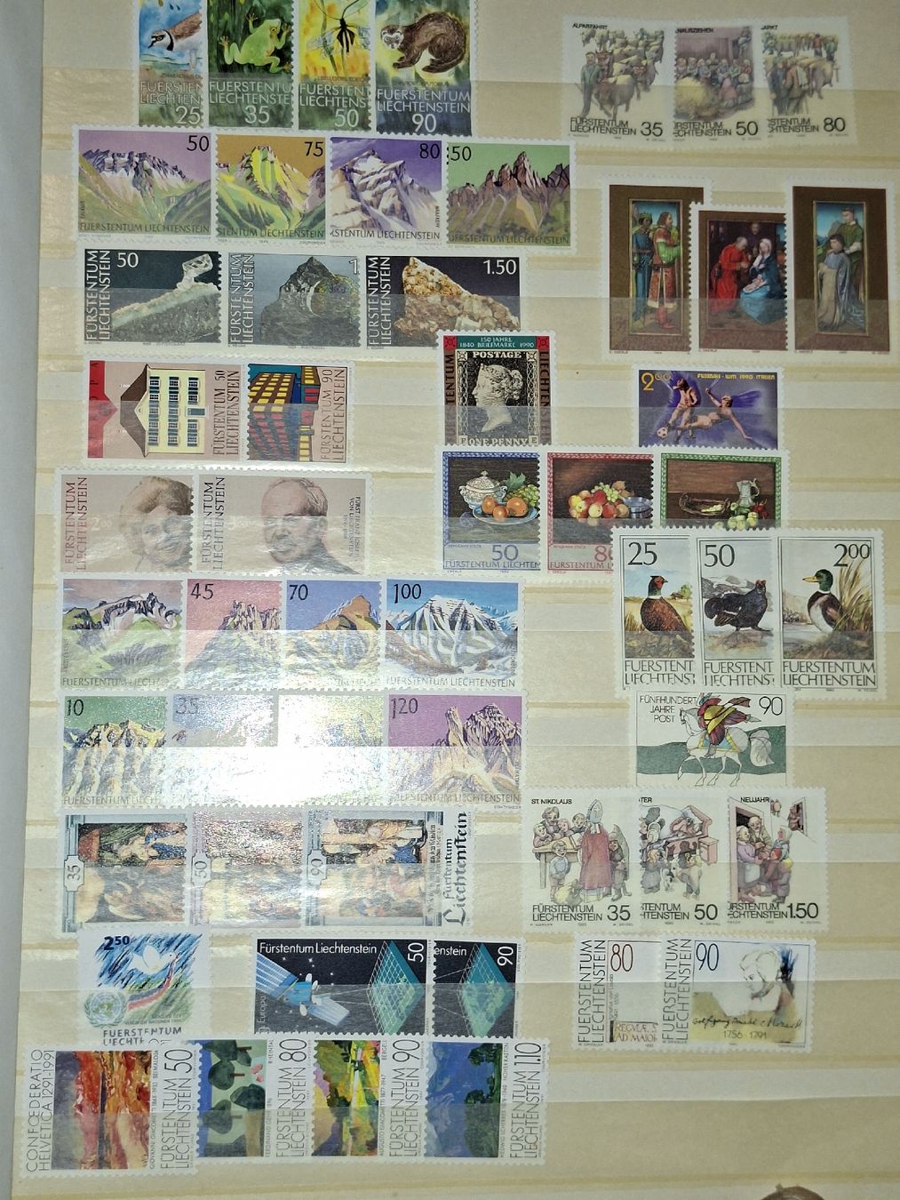 Alle Briefmarken: Lot div. Marken Liechtenstein  – Gebraucht aus Balgach von SIMEON27
