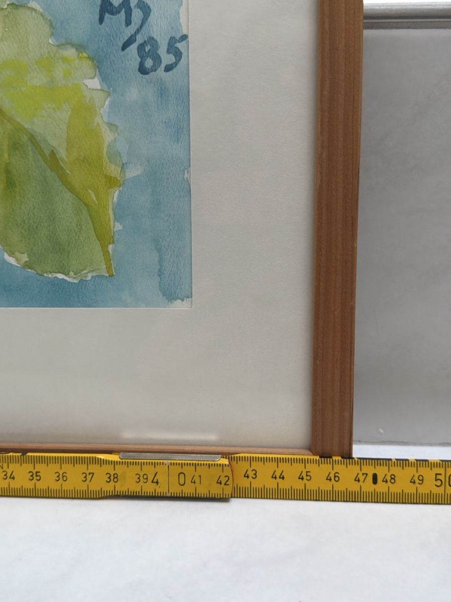 Gemälde: Aquarell mit Blumen, M.B. – Gebraucht aus Biberist von Momo33 7
