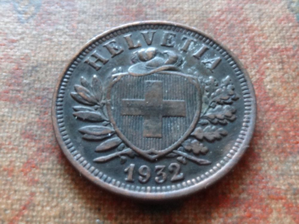 Tutti le monete: 2 Rp. 1932  (D) – Usato da Romanel-sur-Lausanne venduto da Swift13
