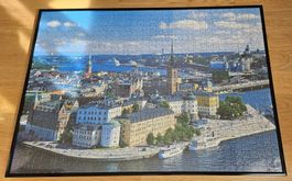 Puzzle Stockholm im Glasrahmen