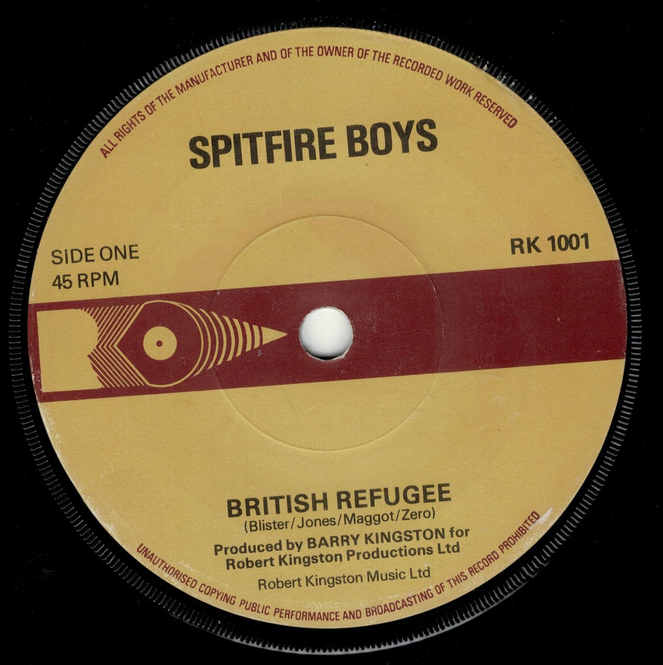 Vinyles: Spitfire Boys - British Refugee  7" Punk Rare – D'occasion à Lugano par mdal