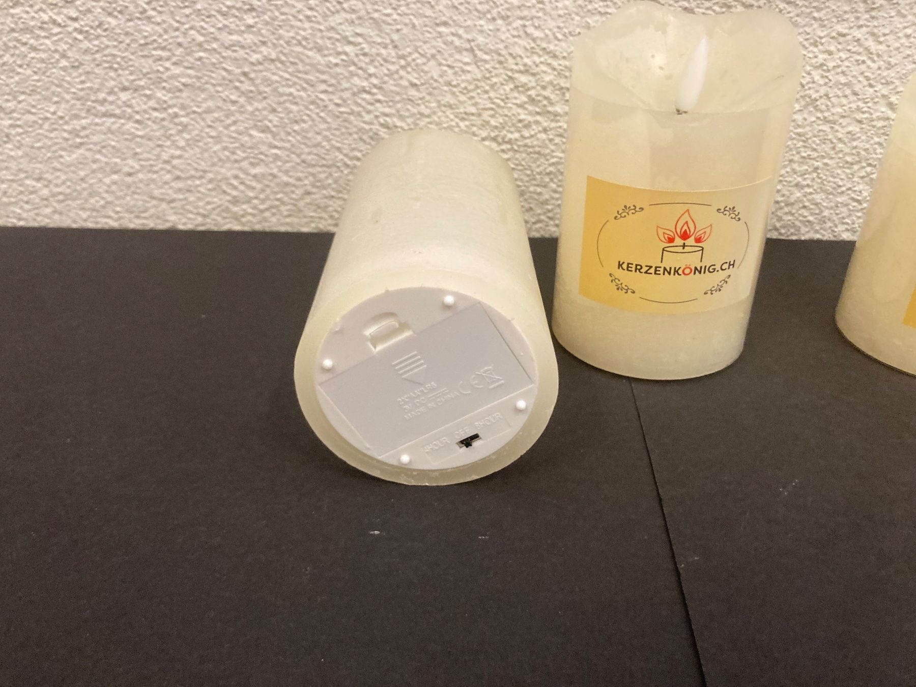 Candele: LED Echtwachs-Kerzen-Set, 3 Stück, mit  Timerfunktion, creme – Nuovo e nell'imballaggio originale da Neuenhof venduto da jorogo 6