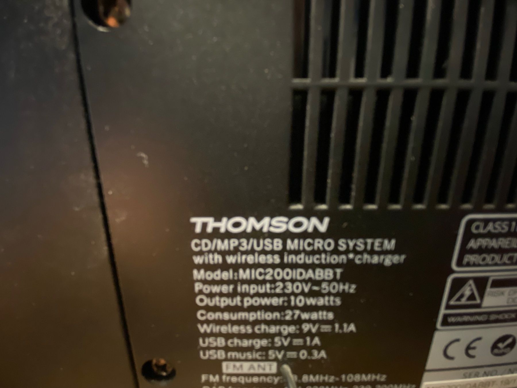 Radio: Thomson DAB/FM/CD/MP3/USB MICRO MIC200IDABBT – Usato da Niederweningen venduto da ronboni 3