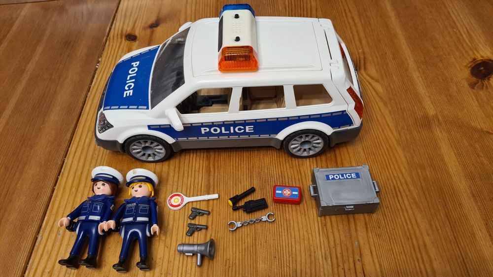 Playmobil 6920 Voiture de policiers avec gyrophare et sirène