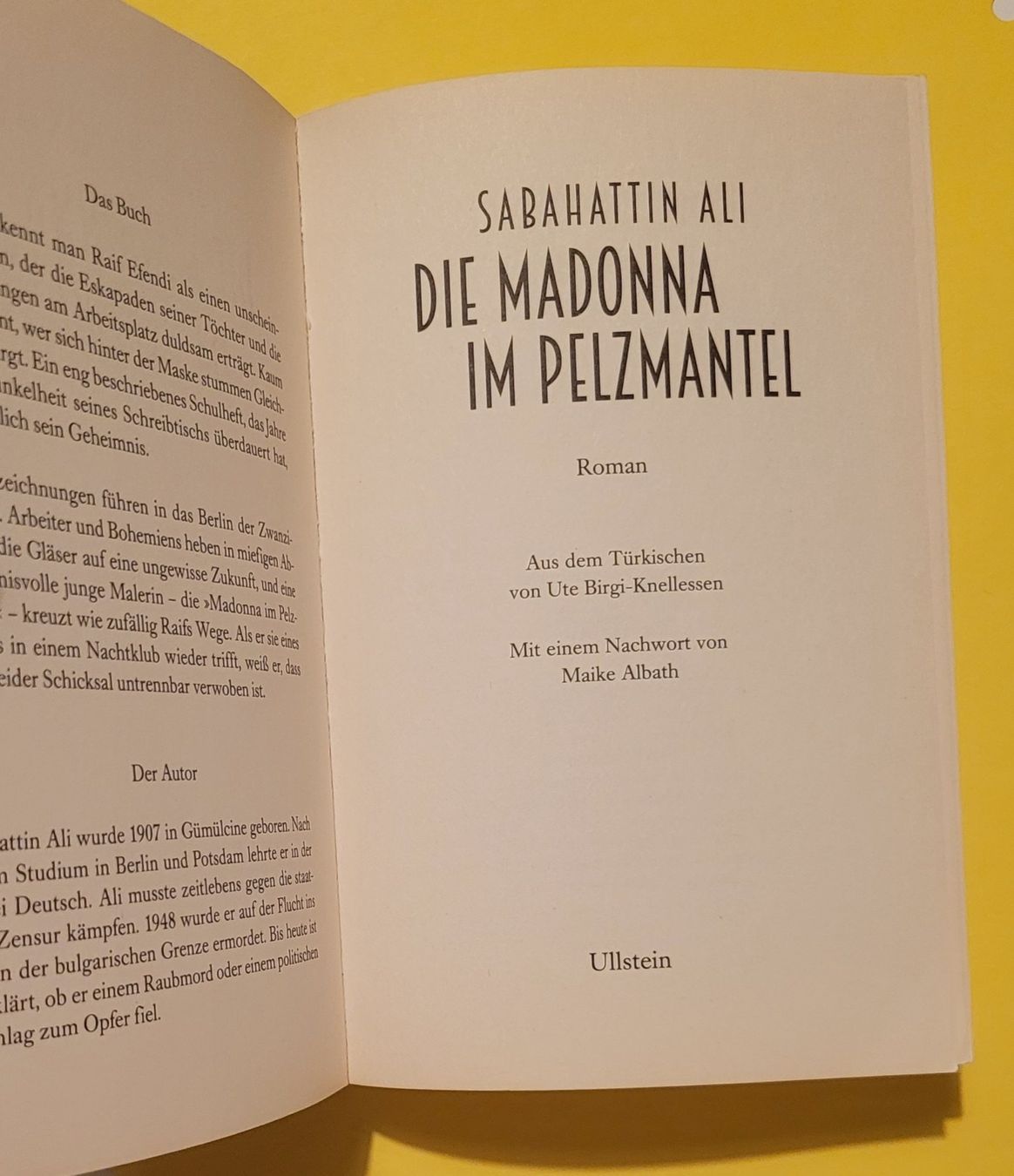 Bücher: Die Madonna im Pelzmantel – Gebraucht aus Zürich von Avd 3