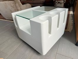Kartell Beistelltisch Bar-Zeitungshalter Couchtisch+Rollen
