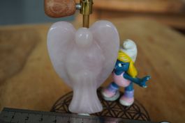 Rosenquarz    XL      80mm x   50mm    Schutz Engel