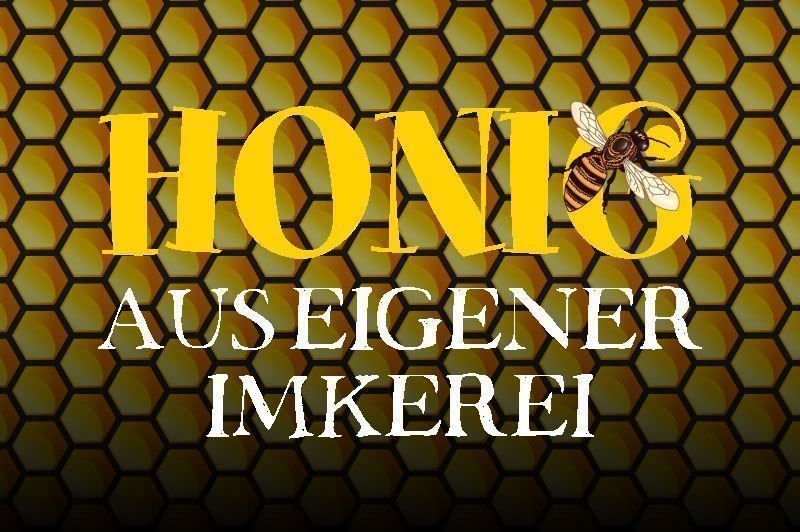 Insegne: Blechschild-HONIG AUS EIGENER IMKEREI – Nuovo e nell'imballaggio originale da Rupperswil venduto da big-one-sale