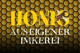 Blechschild-HONIG AUS EIGENER IMKEREI