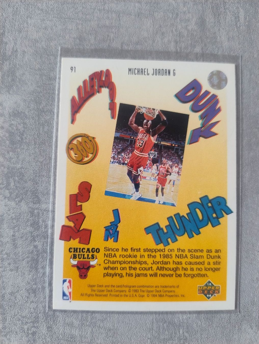 Nba Sammelbilder & Trading cards: NBA 1993 UPPER DECK PRO VIEW 3-D 91 MICHAEL JORDAN – Neu (gemäss Beschreibung) aus Martigny von jul_7s5x 1