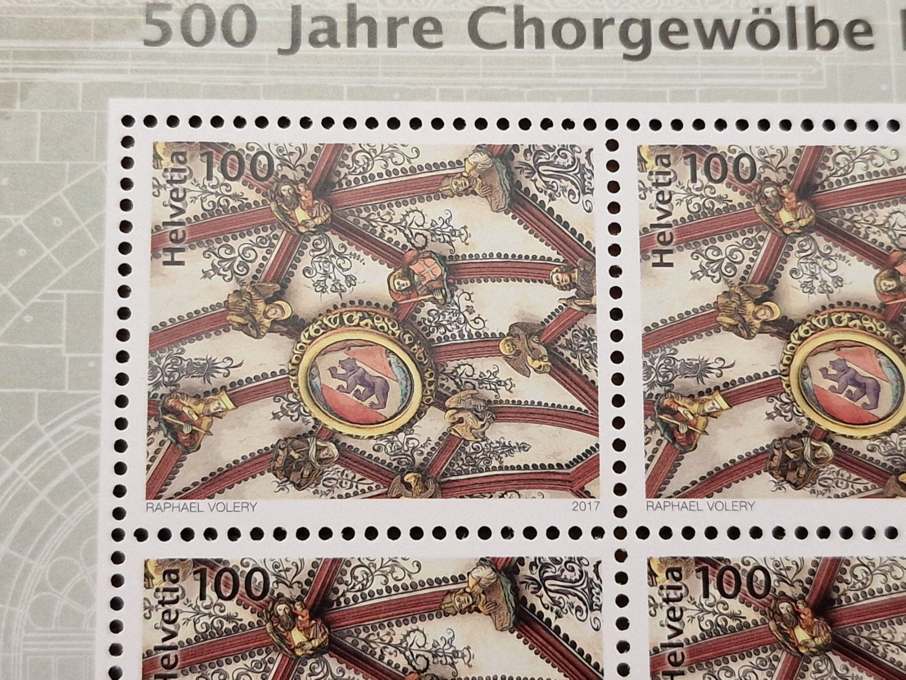 Tutti i francobolli: Kleinbogen 2017 - 1652 ** /  "Gewölbe" – Nuovo (secondo la descrizione) da Aesch LU venduto da briefmarken.uray 1
