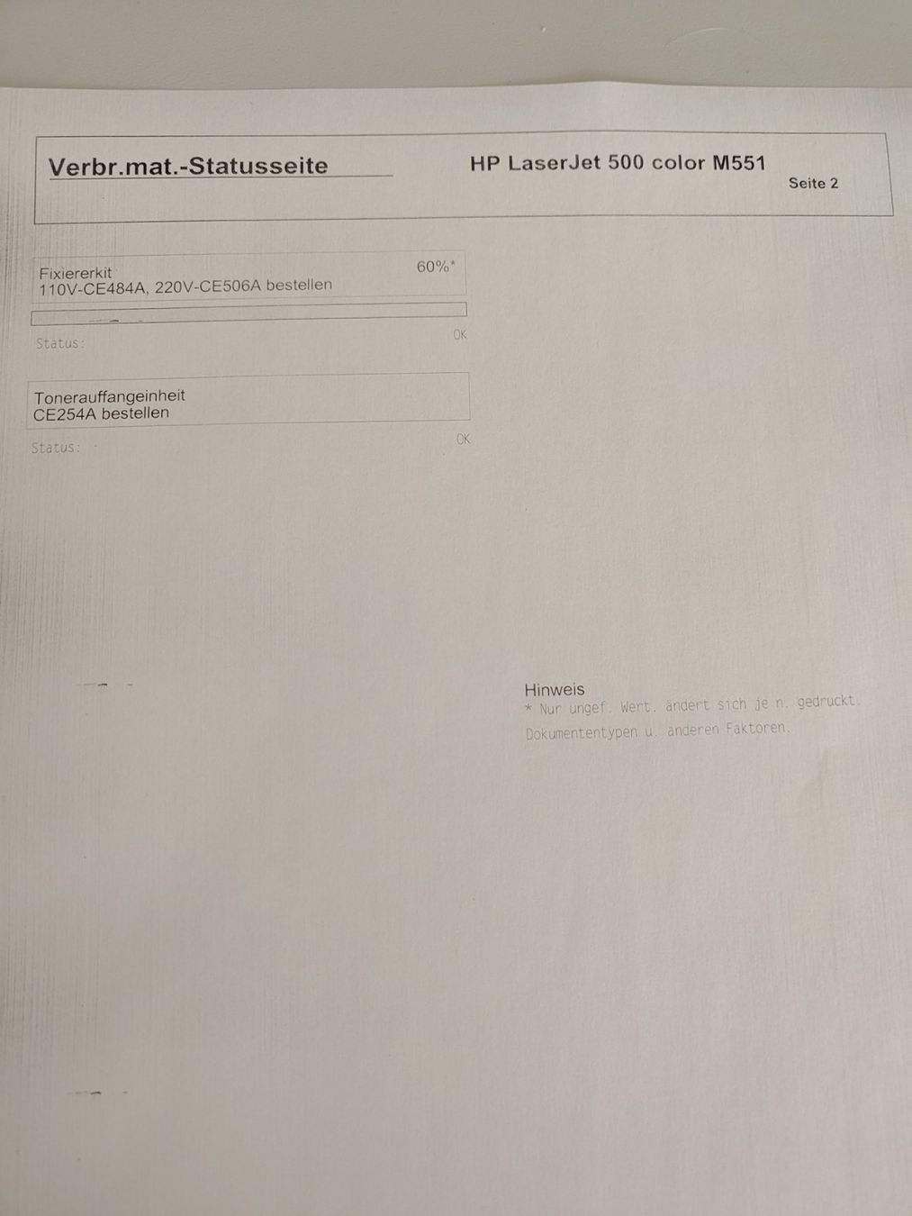 Hewlett Packard Stampanti: HP LaserJet Enterprise M551dn Farblaserdrucker mit Duplex – Usato da Zollikerberg venduto da murmeltier57 3
