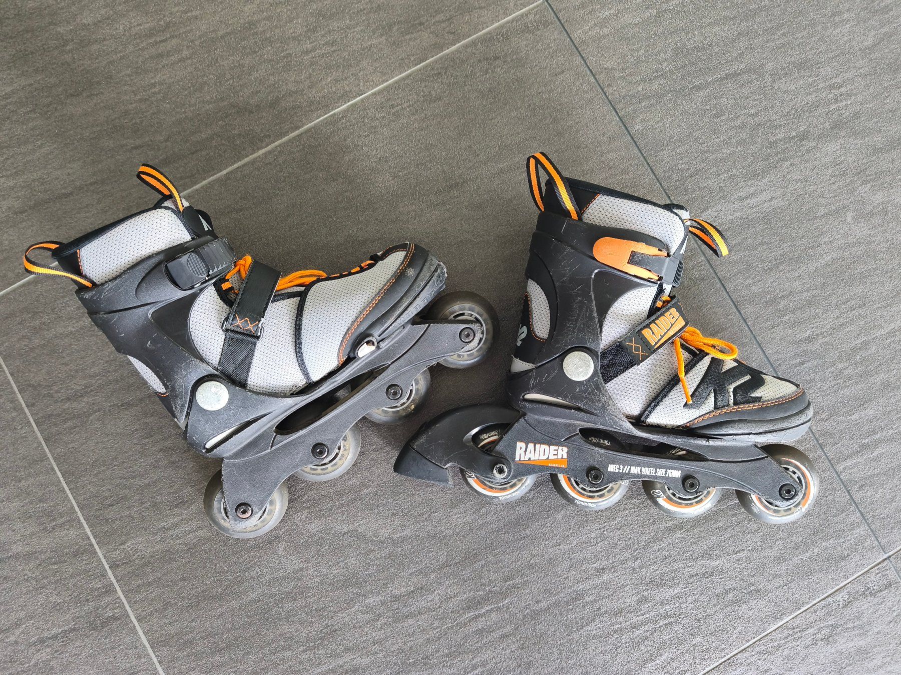 K2 Inline-Skating & Rollschuhe: Inline-Skates K2 Raider - Grösse verstellbar 32-37 – Gebraucht aus Jegenstorf von Juchlistock